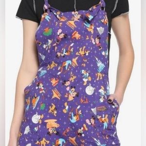 Disney/purple Walt Disney World attractions coverall shorts size 4‎ or 4X